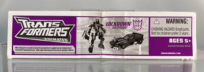 Vintage Transformers Animated Decepticon Lockdown Deluxe Class Instructions