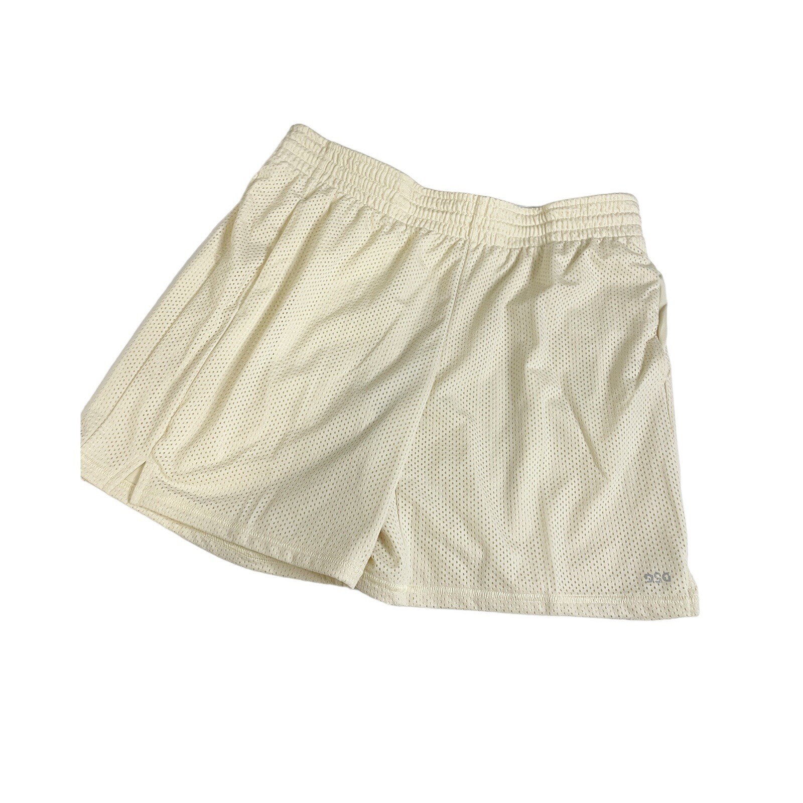 DSG Women's Mid-Rise Performance 7" Athletic Shorts Sand Tan M NEW