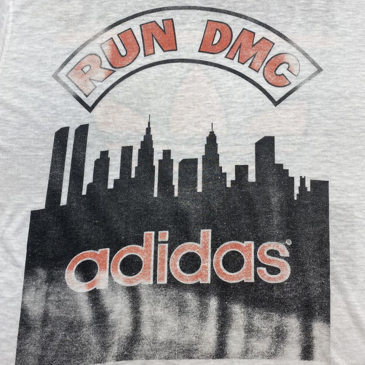 Vintage 80s RUN DMC ADIDAS RARE T-Shirt Size XL Rare New Vintage 80s RUN DMC ADIDAS RARE T-Shirt Size XL Rare New