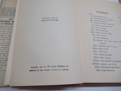 THE COVERED WAGON - Emerson Hough - historical novel - GROSSET & DUNLAP -#1 - Picture 7 of 13