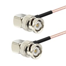 RG316 BNC Male Right Angle to BNC Male Right Angle Coaxial Pigtail Cable 30cm