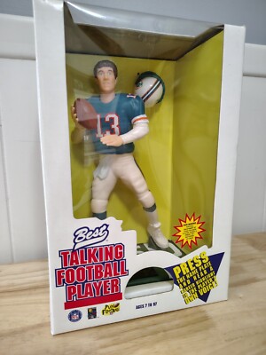 NIB 1996 Best Talking Football Player Miami Dolphins Dan Marino Figurine