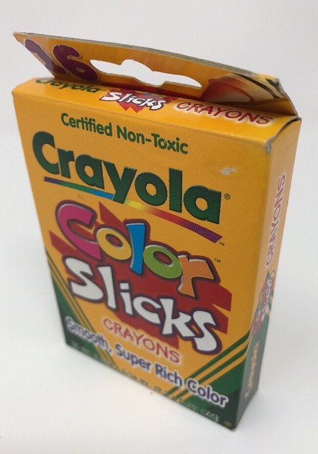 Crayola 1998 Color Slicks Crayons 24 Count Smooth Super Rich Color C128