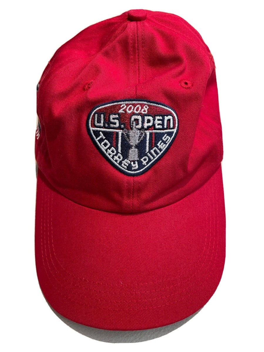 US Open 2008 Vintage Red Baseball Cap 2008 US Open Torrey Pines California Red Golf Hat Cap  main image 2