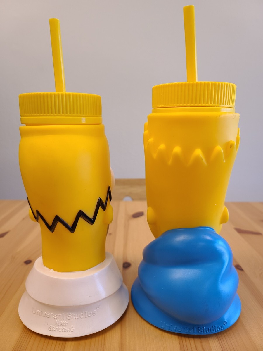 The Simpsons Universal Studios 32 oz Souvenir Sipper Drink Travel