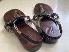 Pelle Mode Crystal snake skin sandals Size:7M — photo 7