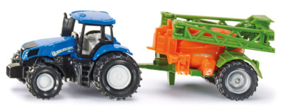 Siku 1668 New Holland mit Feldspritze Maßstab 1:87 New Hollands Traktoren Spielzeug