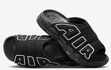 Nike Air More Uptempo Slide "Black - Grey Sole" Black DV2132-001 Size 9