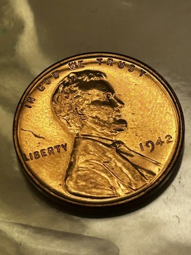 Old Man Duffy’s Lincoln 1942 Wheat Cent PQ  RED PROOF, Gorge Superb Gem++ Cameo