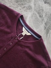 M S Waffle Loungewear T-Shirt  COTTON RICH  Size M