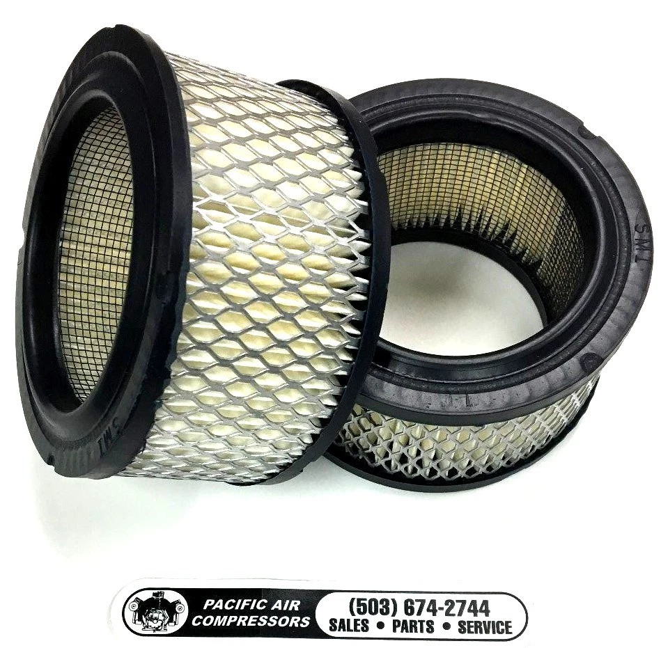 DEVILBISS 2 PACK -DEVAIR PUMP 447, VAVC5000 AIR INTAKE FILTER ELEMENTS 4.3/8'' OD 2.3/8 H