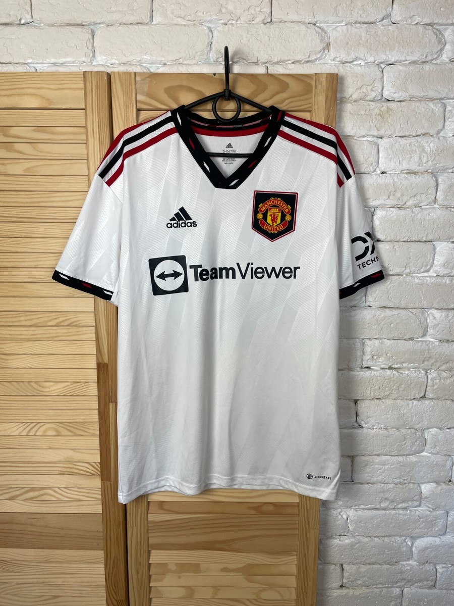 GARNACHO # 49 MANCHESTER UNITED AWAY JERSEY FOOTBALL SOCCER ADIDAS