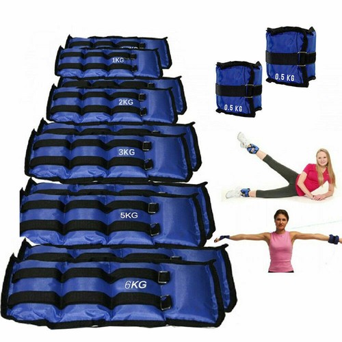 Pesi Per Caviglie E Polsi - 1kg, 2kg, 3kg, 4kg, 5kg, 6kg, In Neoprene Regolabili - Foto 4