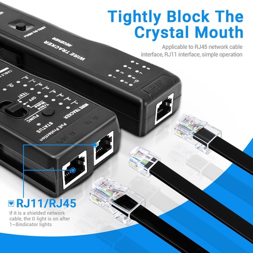 Wire Tester RJ45 RJ11 Cable Tracker Line Finder Multifunction Wire Tracker - 第 2/7 張圖片