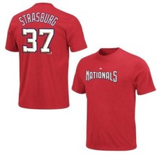 Koszulka baseballowa MLB Washington Nationals Stephen Strasburg 37 czerwona koszulka jersey