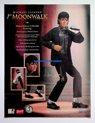Michael Jackson Moonwalk Figure Playmates 2011 Print Magazine Ad Poster ADVERT
