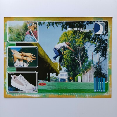 1997 DUFFS Shoes Josh Beagle Skateboard Werbeanzeige Werbung Advertising
