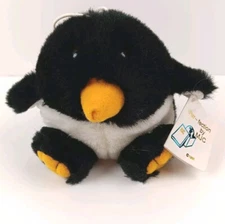 Vintage Purr-fection by MJC Ice Cube Penguin Plush Hanging 4" Cushy Critter 1997