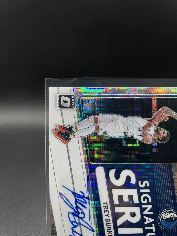 TREY BURKE 2020-21 Panini Optic SIGNATURE SERIES Auto Pulsar Prizm Mavs /17 🔥 - Image 2 of 4