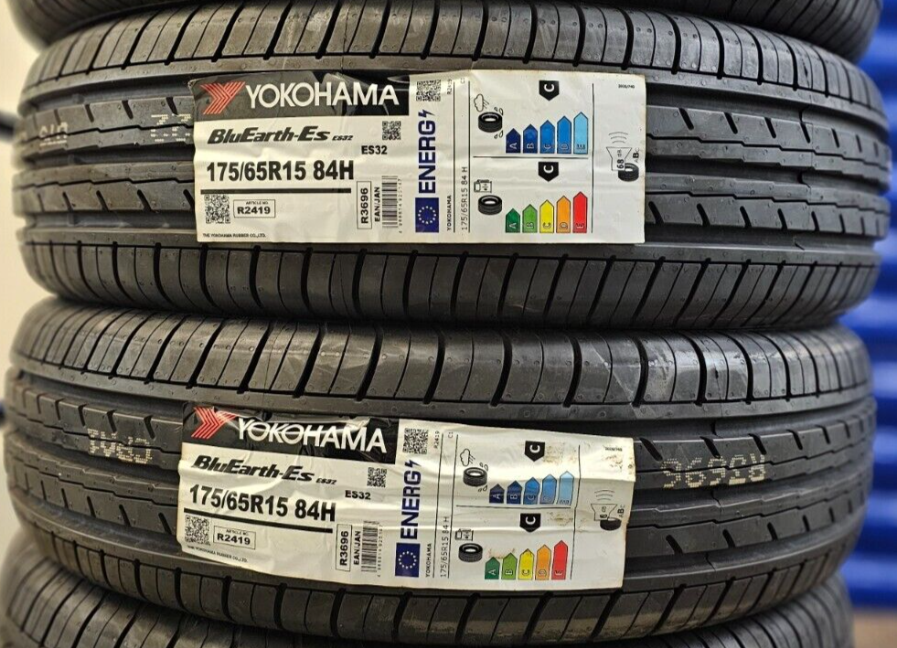 2X NEW YOKOHAMA ES32 BLUEARTH 175/65 ZR15 84H A1 CAR TYRES 2X NEW YOKOHAMA ES32 BLUEARTH 175/65 ZR15 84H A1 CAR TYRES