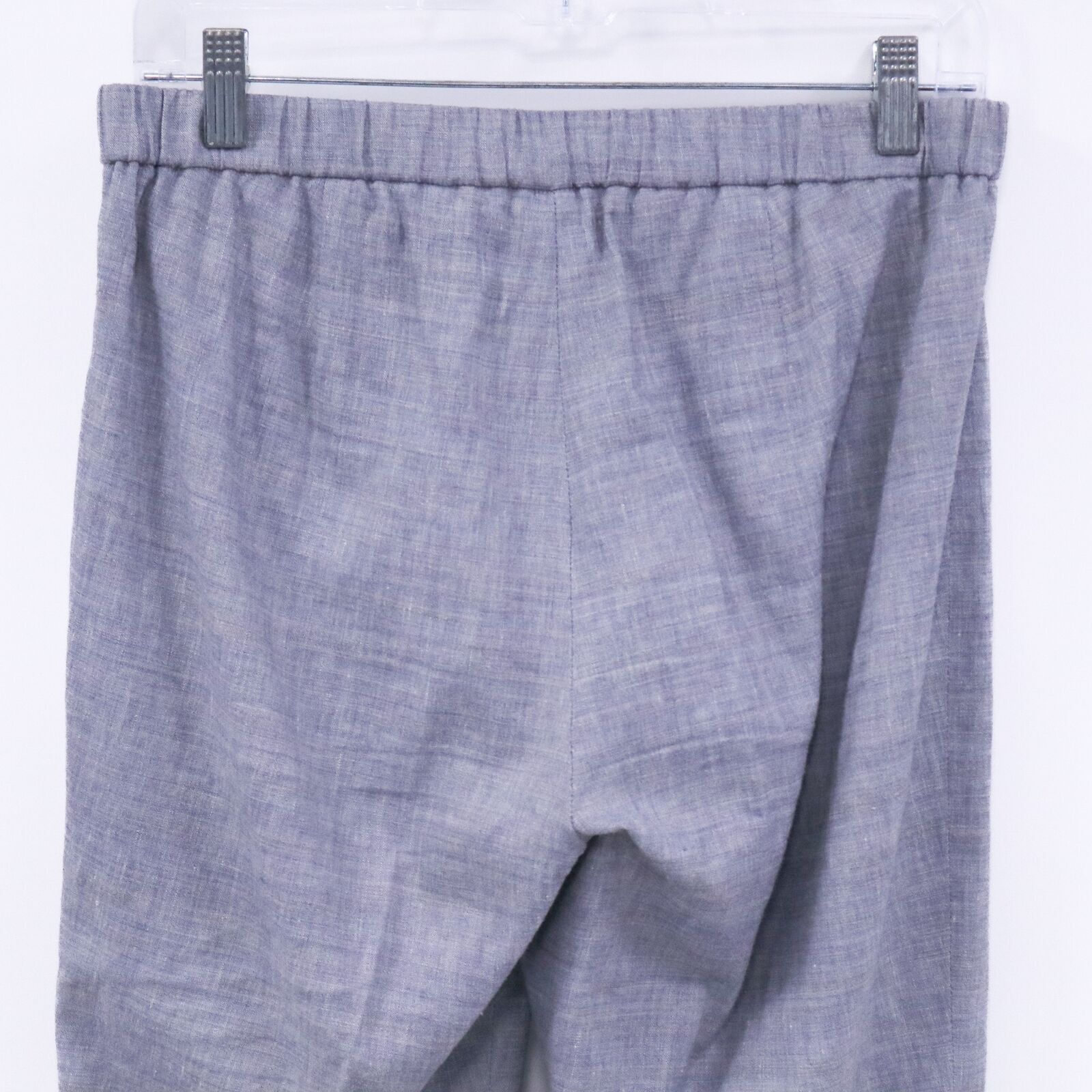 Theory Pants Linen Basic Pull On Crop Womens 4 Gr… - image 6
