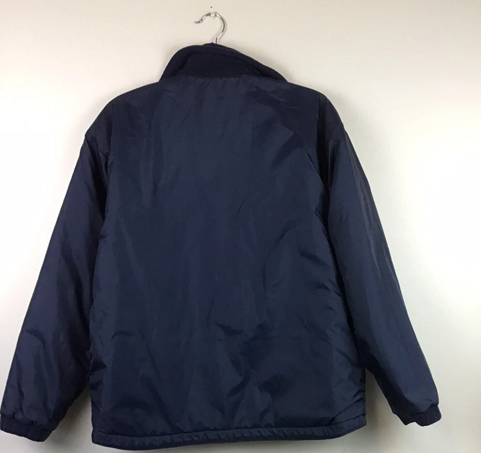 Columbia Navy Fleece Lined Youth Jacket , 18-20, Reversible - Image 2 of 4