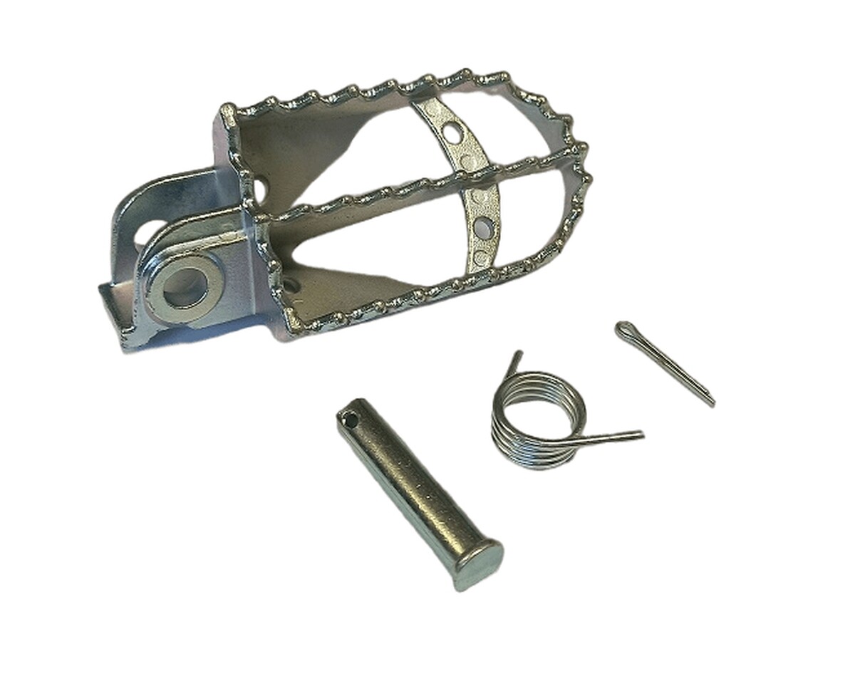 Repose-pieds gauche KTM en acier inoxydable robuste pour moto d'enduro EXC et SX