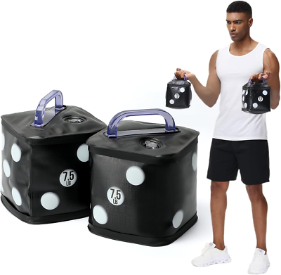 Adjustable Dumbbells DEIRIS Water Dumbbells, Water Filled Training