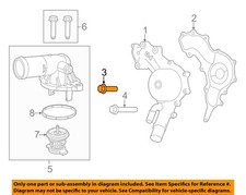 CHRYSLER OEM 14-23 1500 Cooling Water Pump-Water Pump Bolt 6511769AA