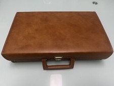 Vintage Vinyl Cassette Tape Carry Case Holds 24 Tapes Made USA Mint Retro