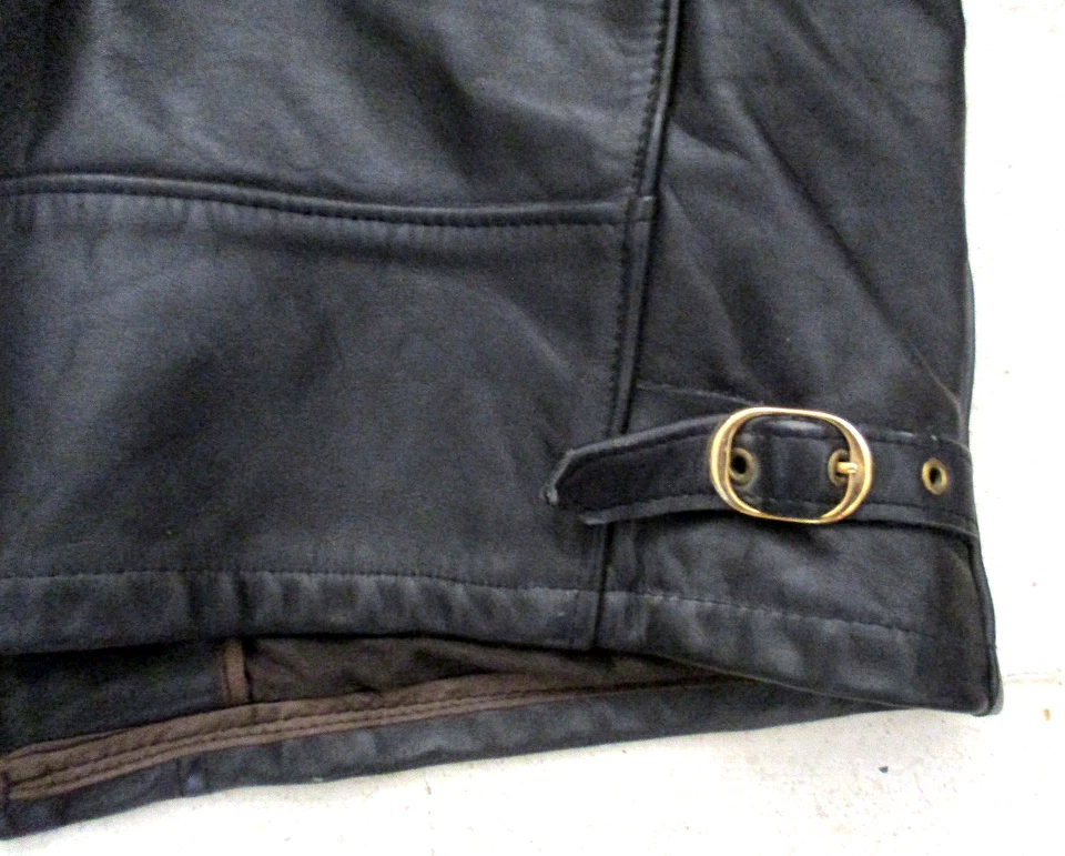 CHAQUETA DE MOTOCICLISTA DE CUERO PESADO SCHOTT VINTAGE RARA talla 50 Foto 2 de 4