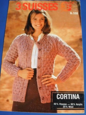 3 Suisses Damen Strickjacke Strickmuster 598
