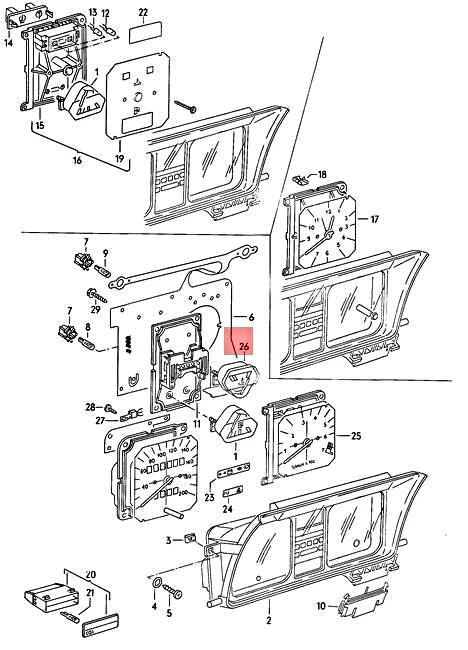 Medidor de temperatura superior derecho original Volkswagen centro NOS 191919511A Foto 2 de 2