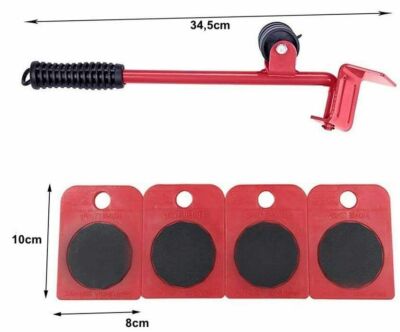 Kit Trasporto Mobili Con 4 Cursori E Sollevatore - Piastre Mobili Per Oggetti Pesanti Fino A 400kg - Foto 10