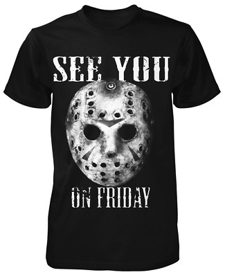 See you on Friday T-Shirt Jason Horror Vintage Fun Freddy Killer Halloween 13 ko