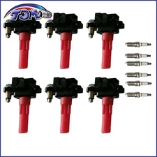 6X Ignition Coil & Spark Plug For 2006-2007 Subaru B9 Tribeca 3.0L H6 UF287