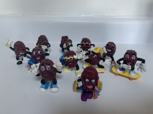 Lot de 11 figurines vintage 1988 raisins secs californiens jouets bande dessinée publicité - Photo 1 sur 5