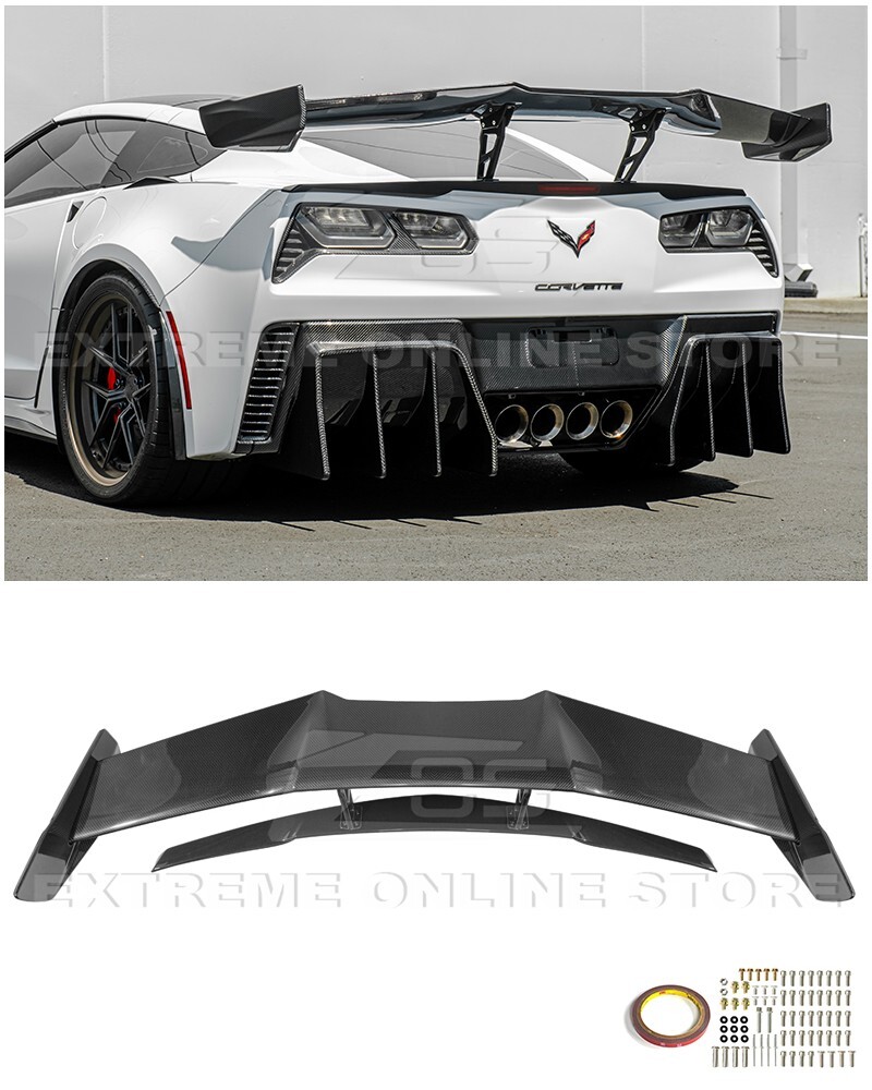 For 14-19 Corvette C7 Z06 | ZR1 Extended Carbon Fiber Rear Trunk