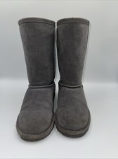 BearPaw Boots Youth Size 2 Charcoal 1963Y-ELLE TALL YOUTH Gray