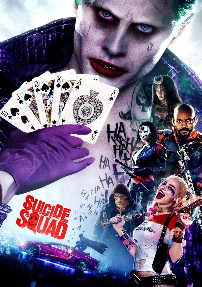 Suicide Squad Film Posters - Harley Quinn - Option 1 - A3 & A4