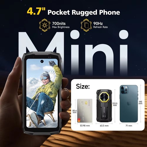 Global Ulefone Armor Mini 20 Pro 5G IP68 Phone 4.7 inch 64MP Night Camera NFC - 第 8/20 張圖片