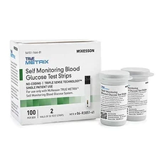 McKesson True METRIX Blood Glucose Test Strips for Diabetes 
