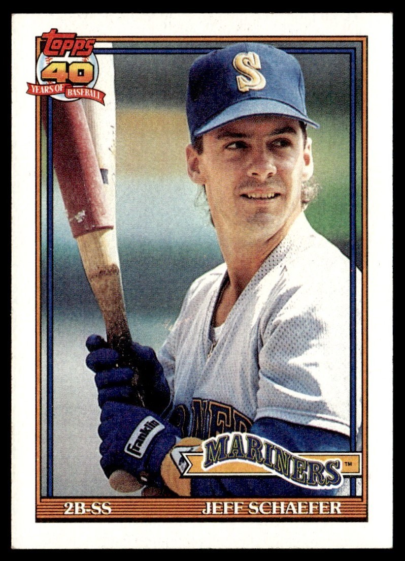 1991 Topps Jeff Schaefer Seattle Mariners #681