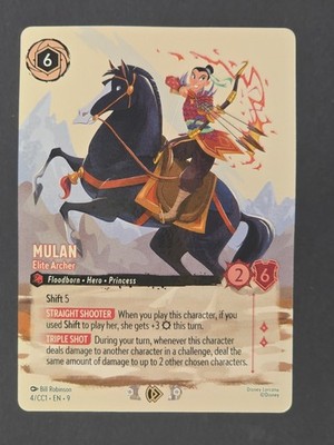 2026 Disney Lorcana Mulan Elite Archer 4 CC1 Curator Collection Heroines