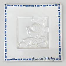 Disney Gourmet Mickey Mouse Ceramic Trivet White Blue 5 7/8" Thailand Kitchen