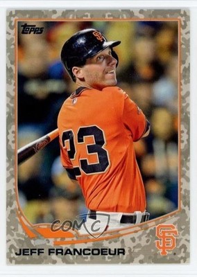 2013 Topps Update Desert Camo 9/99 Jeff Francoeur #US153 0ut3