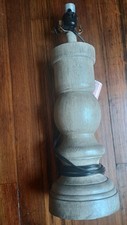 Wooden Lamp Base 19x5" Solid Wood Desk Lamp Display Stand