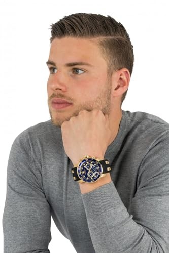 S6983 Invicta Men's 6983 Pro Diver Collection Chronograph Blue Dial Black ...