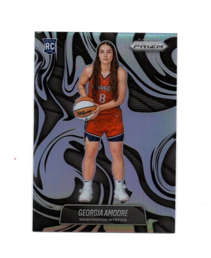 2025 Panini WNBA Prizm Georgia Amoore Abstract RC Rookie #8 Mystics