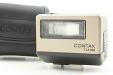 MINT Case Contax TLA200 Silver Shoe Mount Flash for G1 G2 From JAPAN
